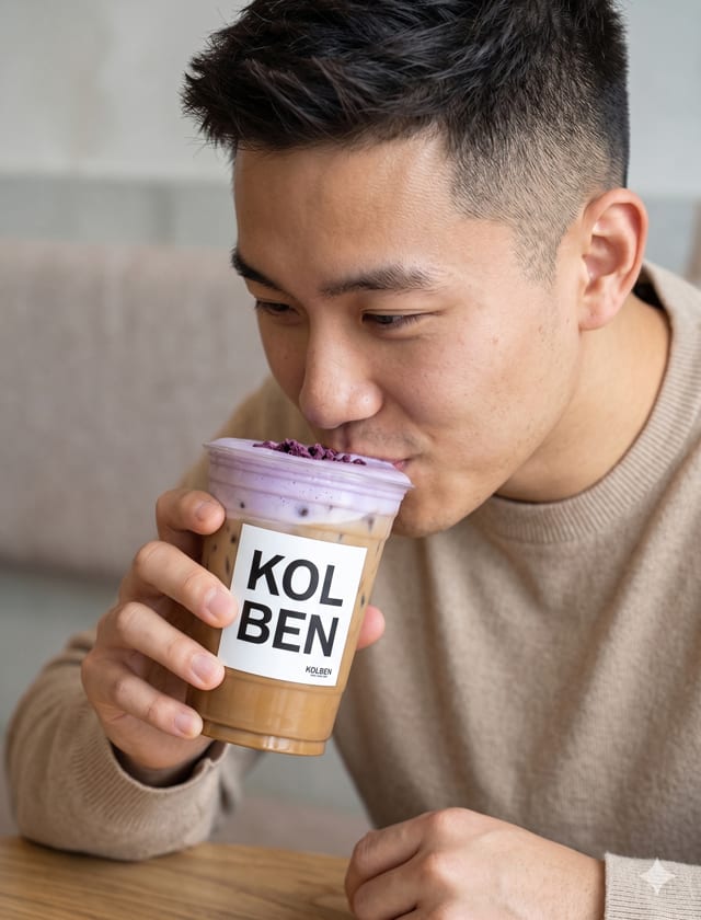 Ube Phi Coffee.